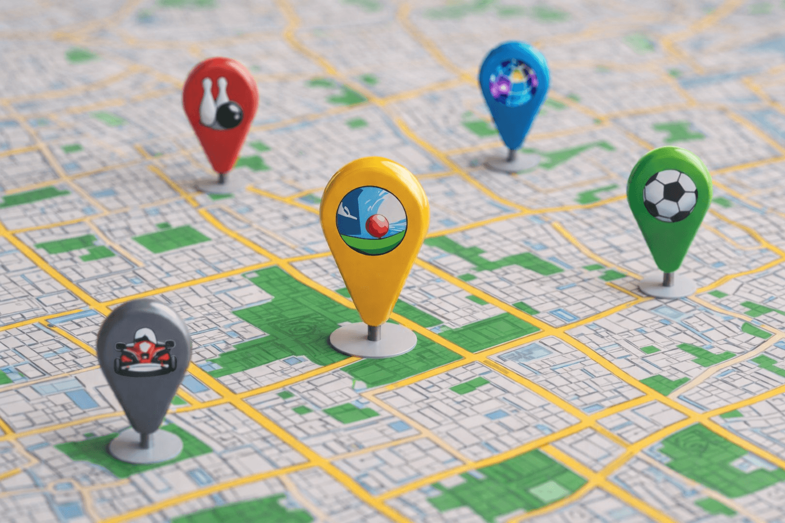 Mapa con ubicaciones